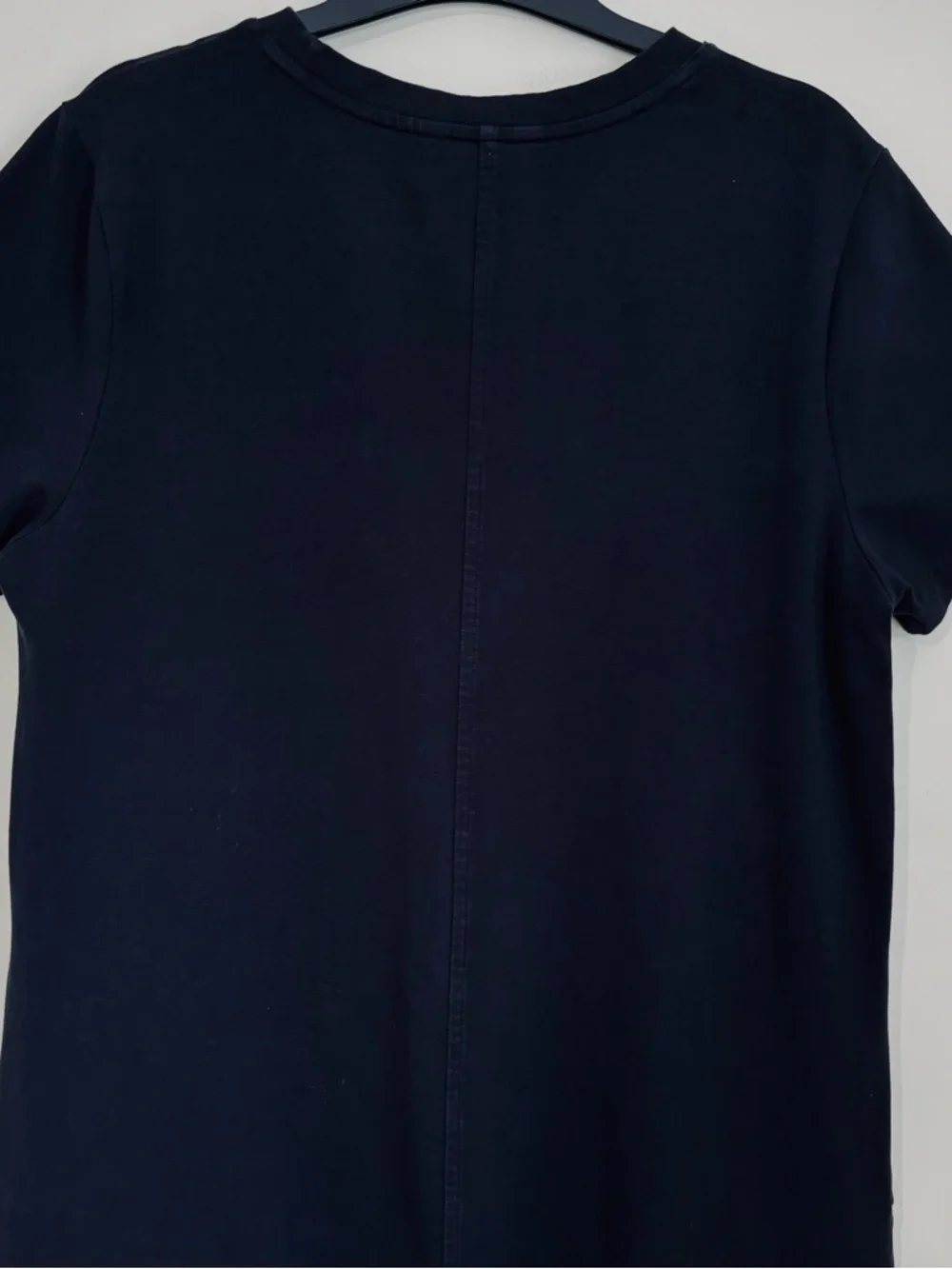 Banana Republic slouchy office black short sleeve pullover T-shirt dress Women M - Picture 11 of 16